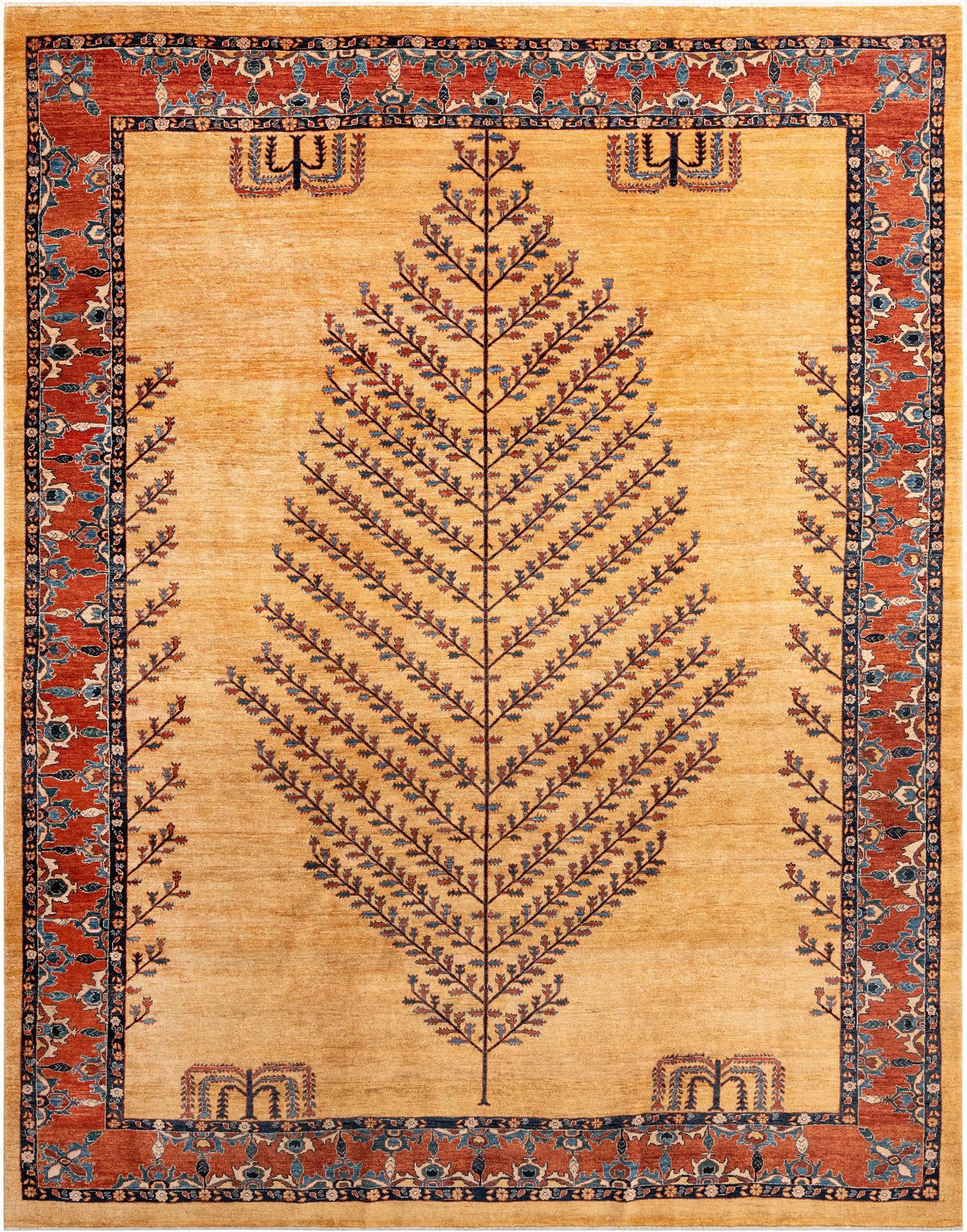 7' 7 x 9' 8  Hand Knotted Luribaft Rug