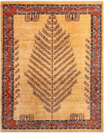 7' 7 x 9' 8 Hand Knotted Luribaft Rug