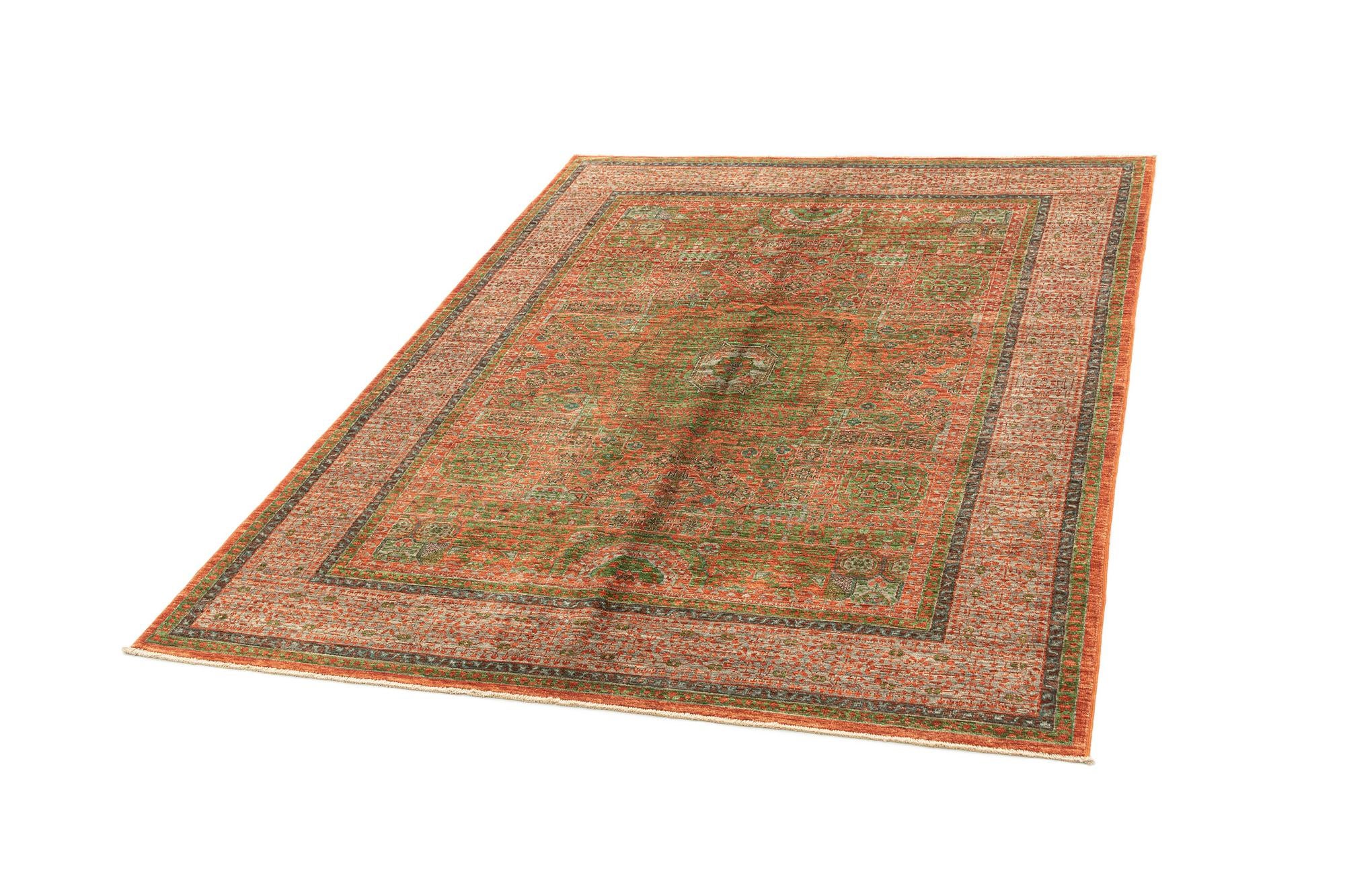 4' 10 x 6' 11 Hand Knotted Mamluk Rug