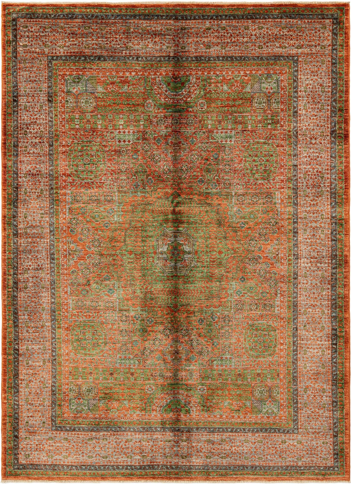 4' 10 x 6' 11 Hand Knotted Mamluk Rug