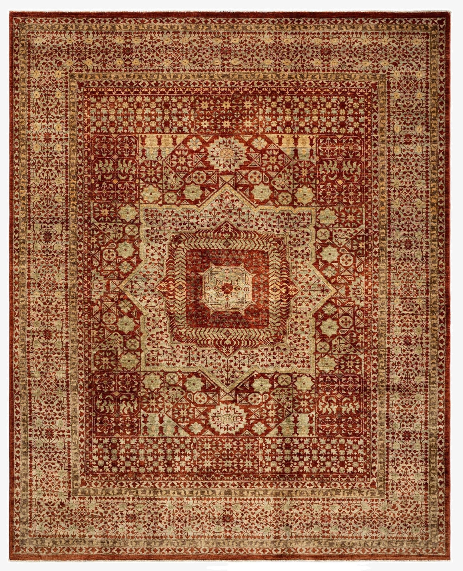6' 9 x 8' 4 Mamluk Wool Rug