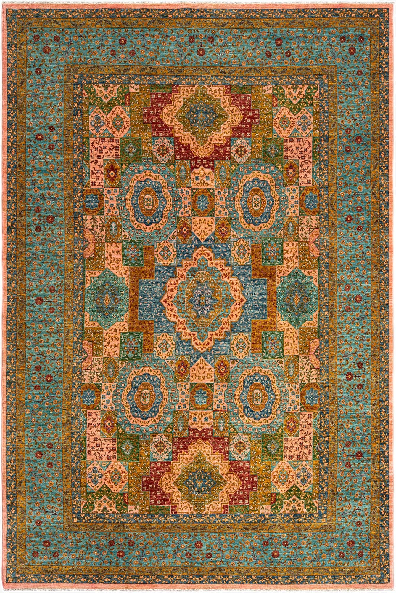 6' 6 x 9' 11 Mamluk Wool Rug