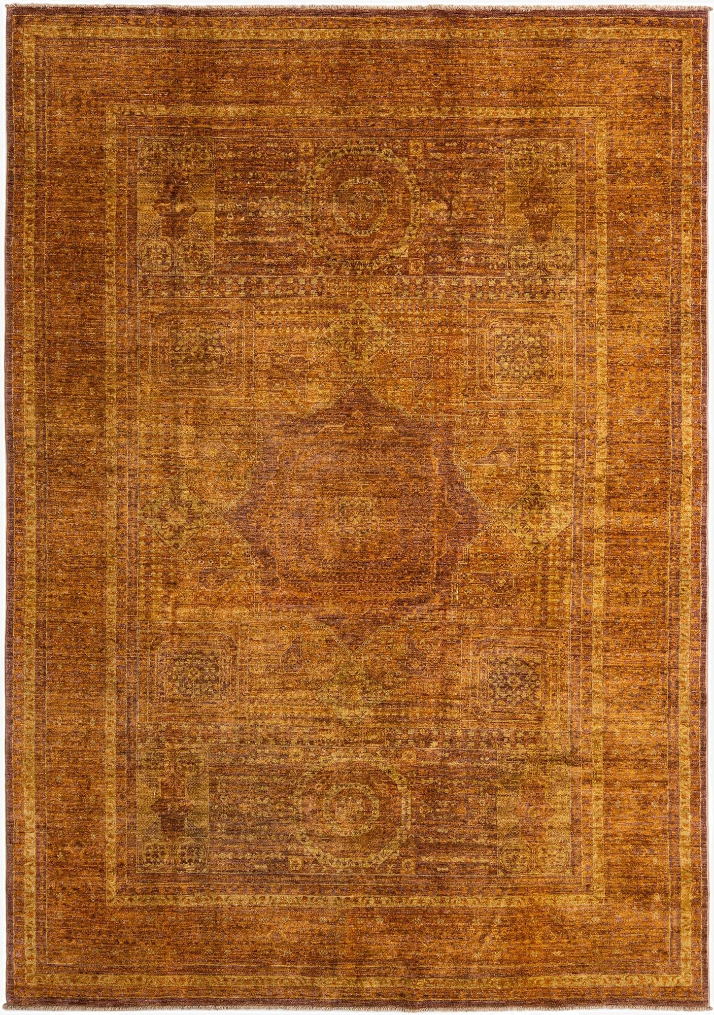 6' 9 x 9' 7  Hand Knotted Mamluk Rug