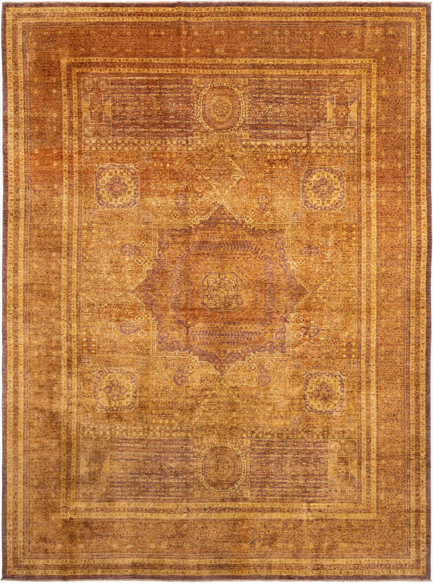 9' 9 x 13' 1 Hand Knotted Mamluk Rug