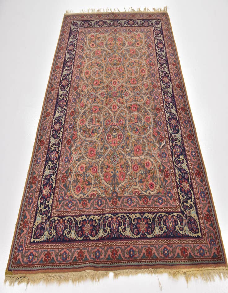 Detail image of 4' 9 x 6' 7 Hand Knotted Mashad Persian Wool Rug