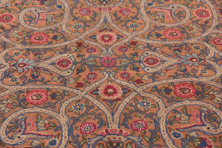 Detail image of 4' 9 x 6' 7 Hand Knotted Mashad Persian Wool Rug