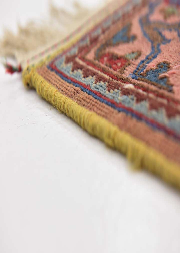 4' 9 x 6' 7 Hand Knotted Mashad Persian Wool Rug