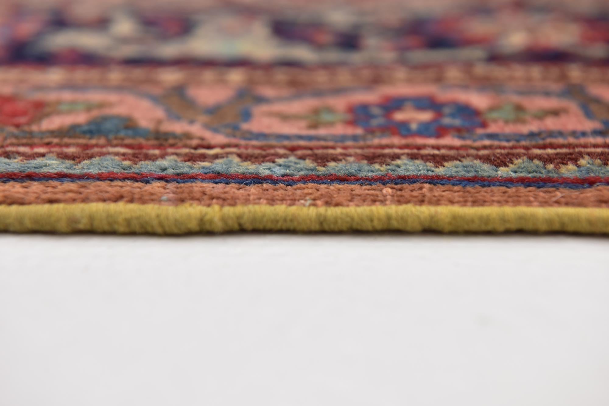 4' 9 x 6' 7 Hand Knotted Mashad Persian Wool Rug
