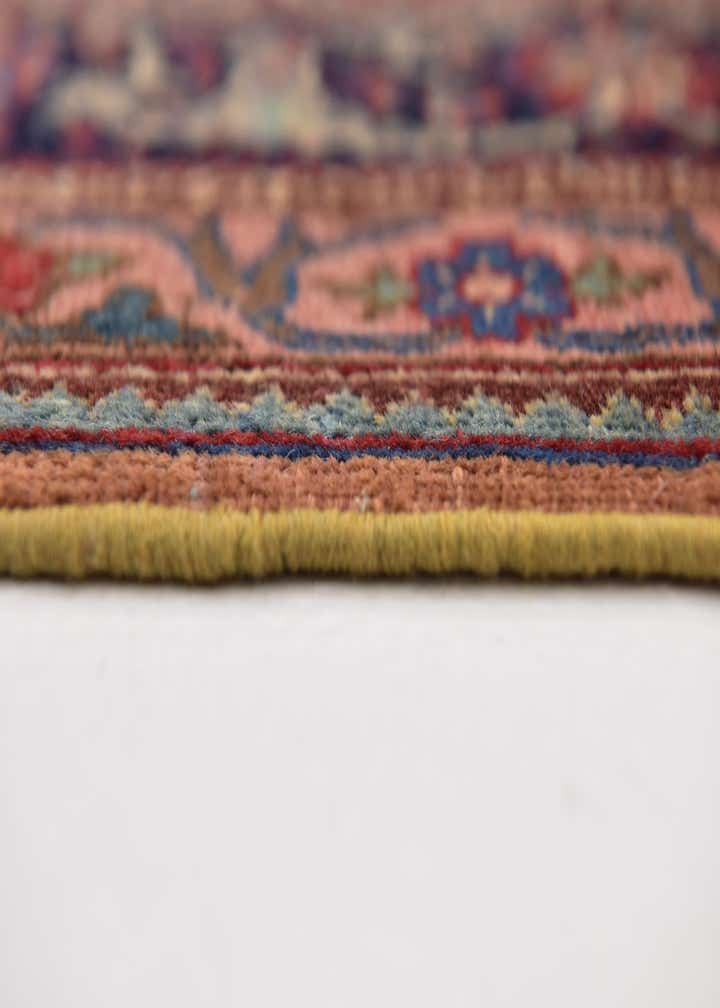 4' 9 x 6' 7 Hand Knotted Mashad Persian Wool Rug