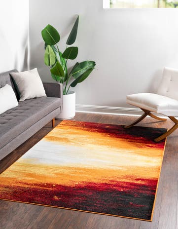 Orange Metropolis Rug