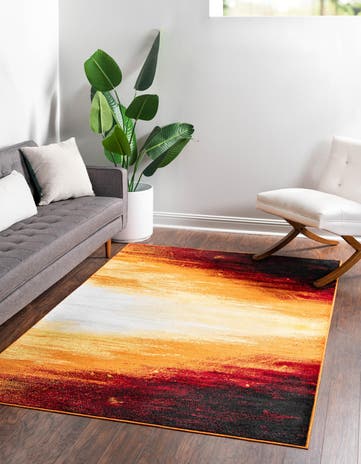 Orange Metropolis Rug