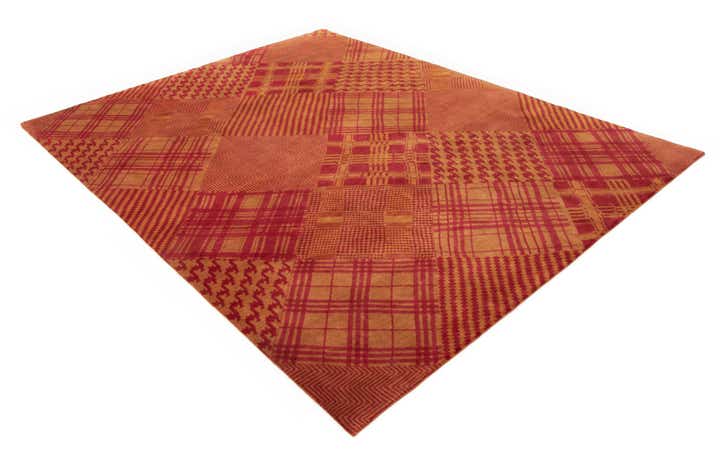 8' x 9' 11 Modern Manshu Wool Rug