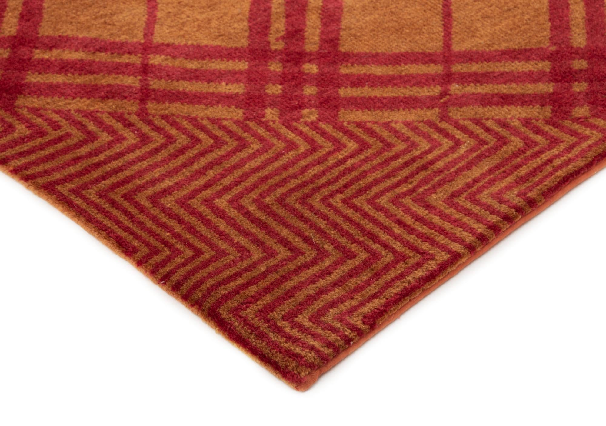 8' x 9' 11 Modern Manshu Wool Rug