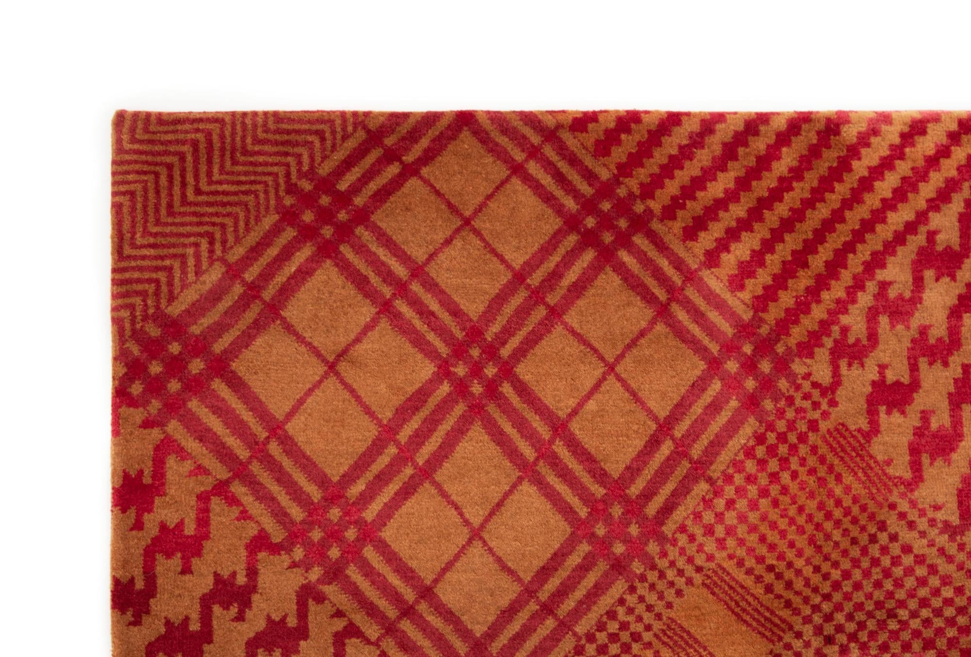 8' x 9' 11 Modern Manshu Wool Rug