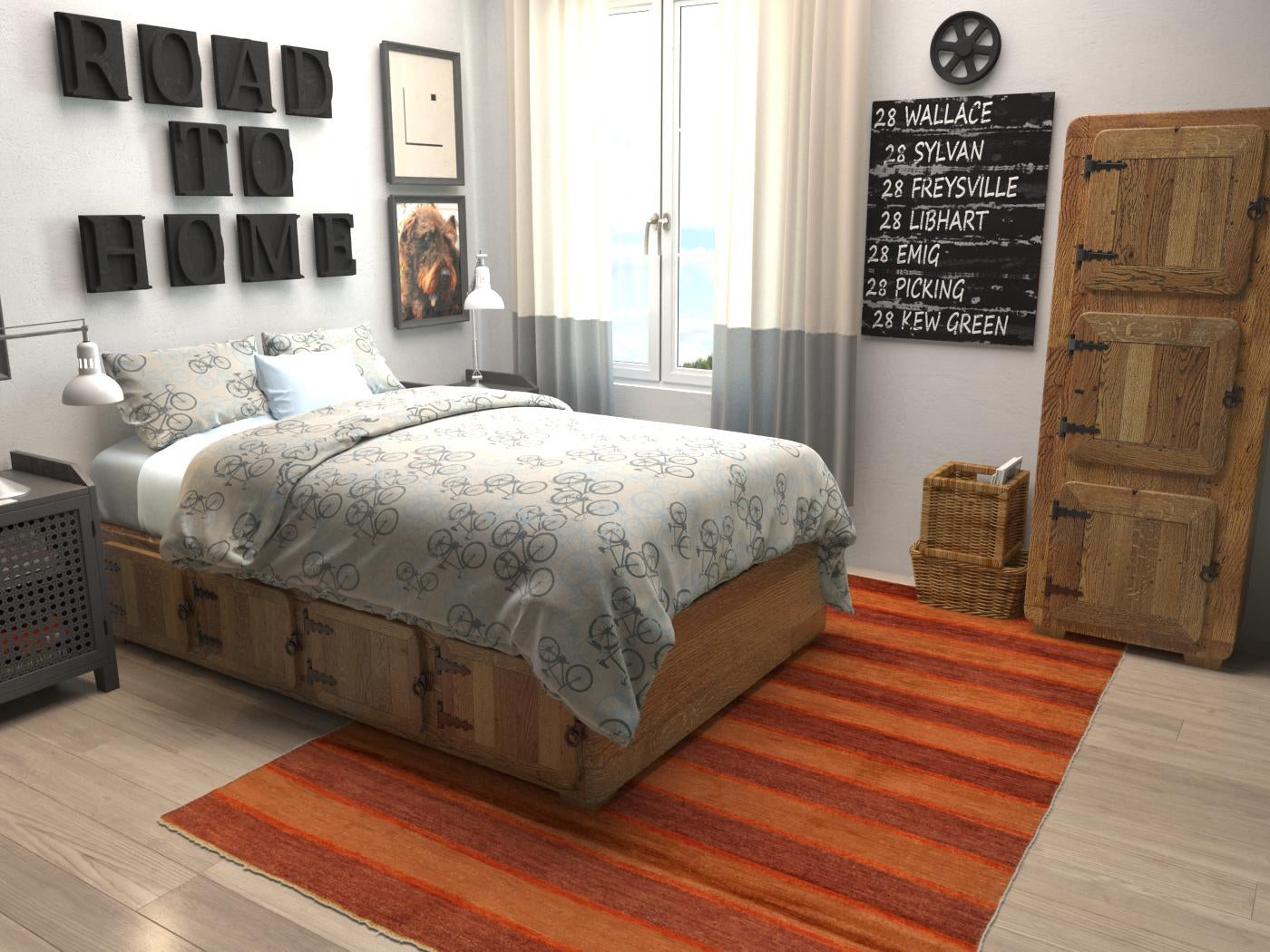 170cm x 245cm anudado a mano Modern Ziegler Alfombra Oriental