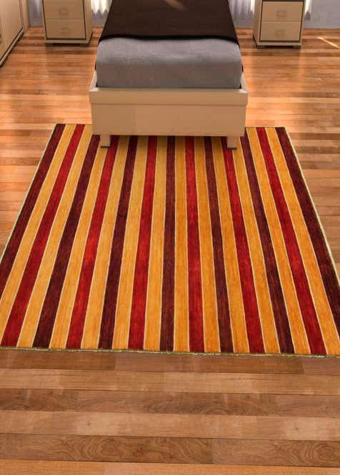 5' 6 x 8' 2 Hand Knotted Modern Ziegler Oriental Rug