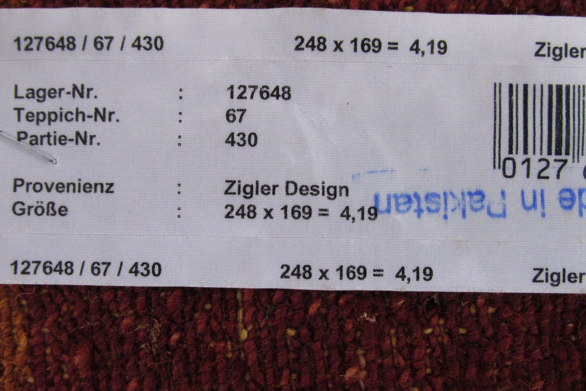 5' 7 x 8' 3 Hand Knotted Modern Ziegler Oriental Rug