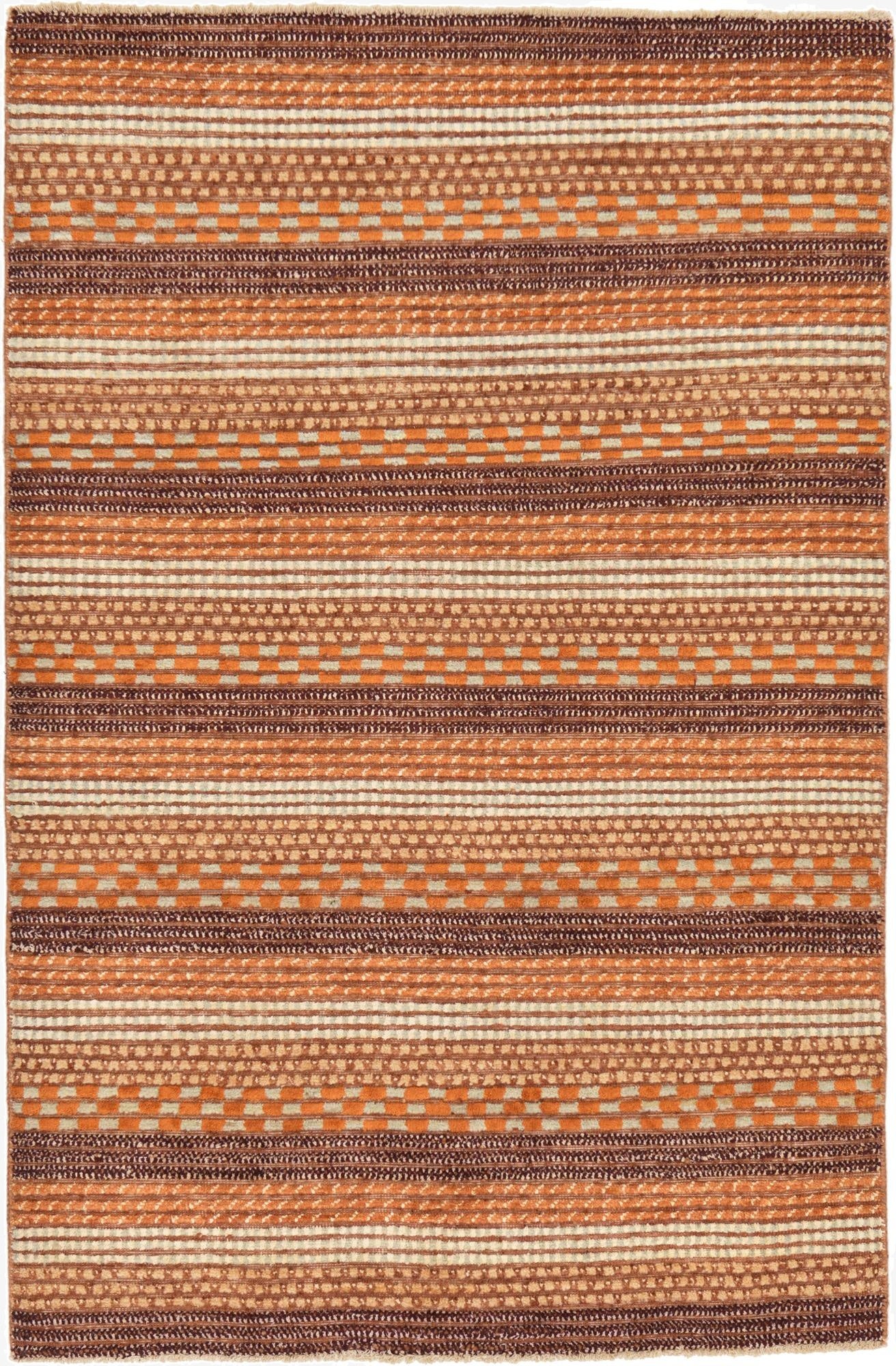 4' x 6'  Hand Knotted Modern Ziegler Rug