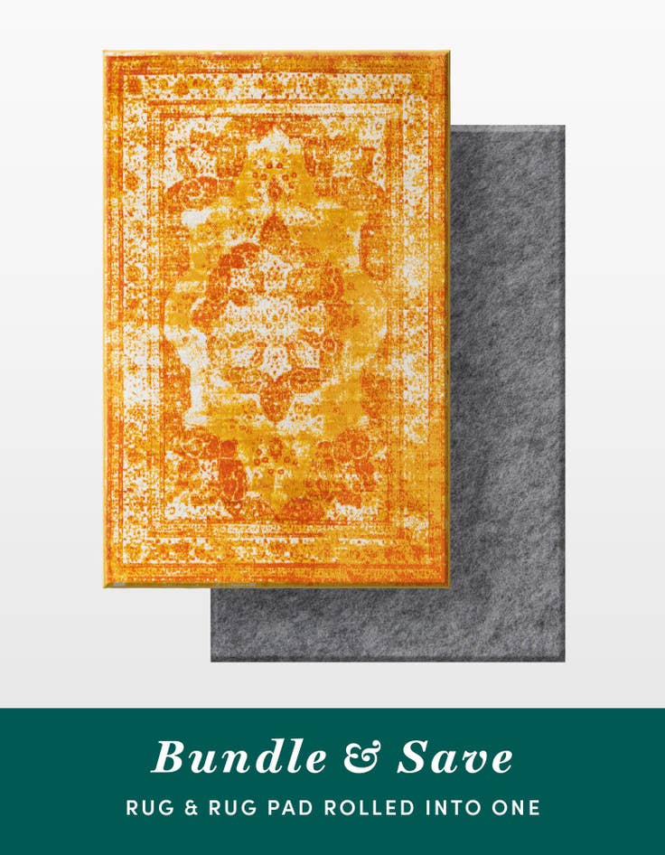 Detail image of 7' 10 x 10' Monte Carlo Rug With Pad Bundle