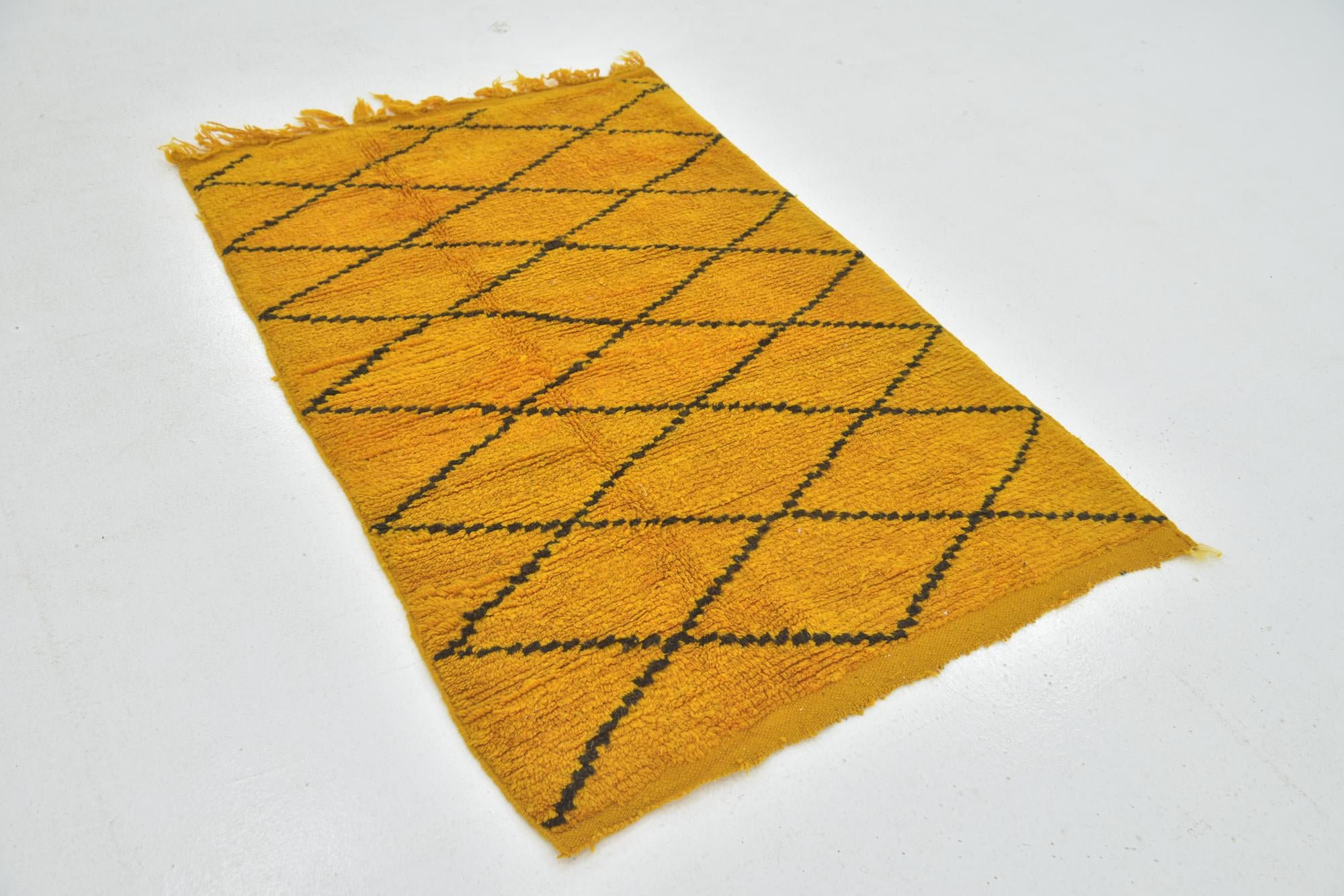 3' 6 x 5' 3 Hand Knotted Moroccan Wool Rug