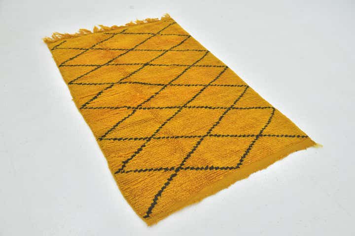 3' 6 x 5' 3 Hand Knotted Moroccan Wool Rug