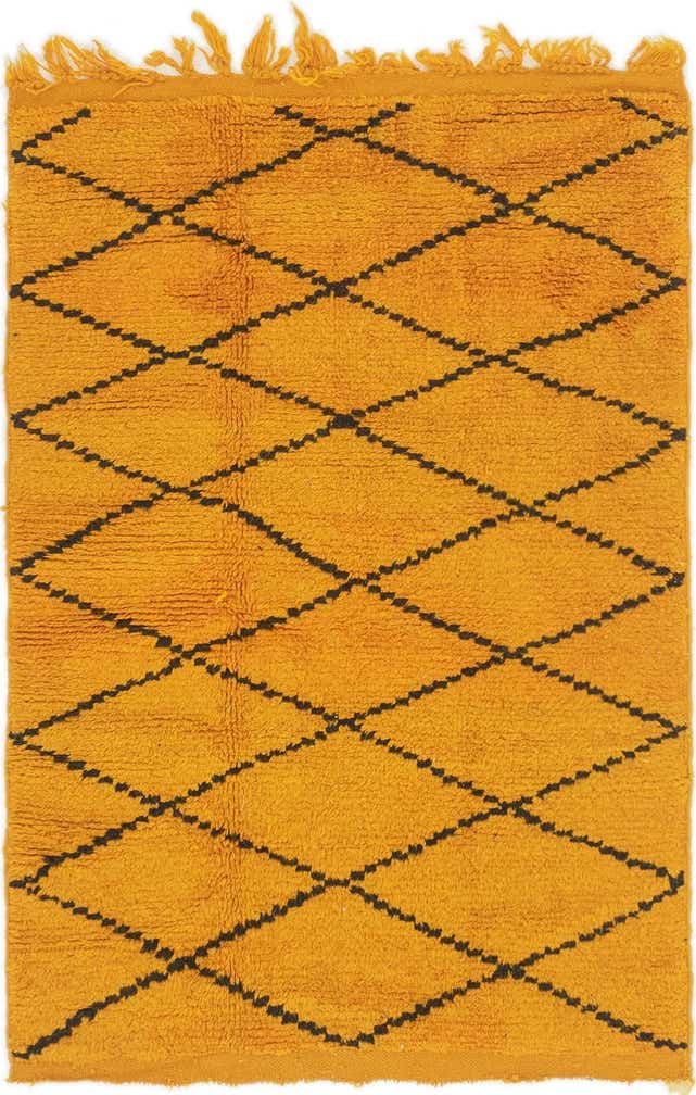 3' 6 x 5' 3 Hand Knotted Moroccan Wool Rug