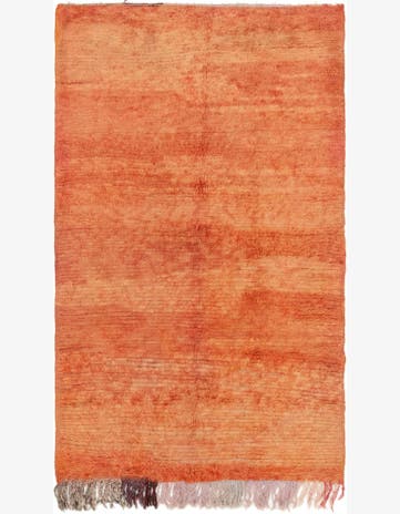 3' 5 x 6' Hand Knotted Moroccan Wool Rug