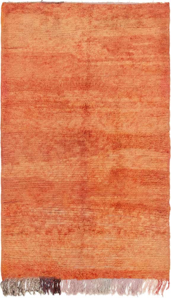 3' 5 x 6' Hand Knotted Moroccan Wool Rug