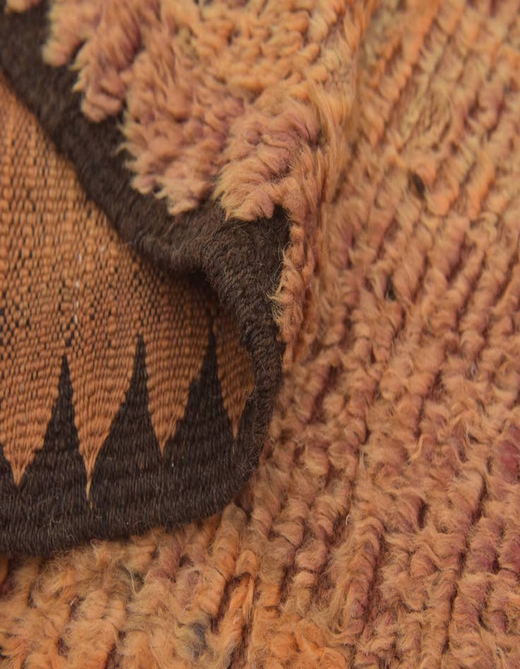 Detail image of 6' 3 x 11' 5 Hand Knotted Moroccan Wool Rug