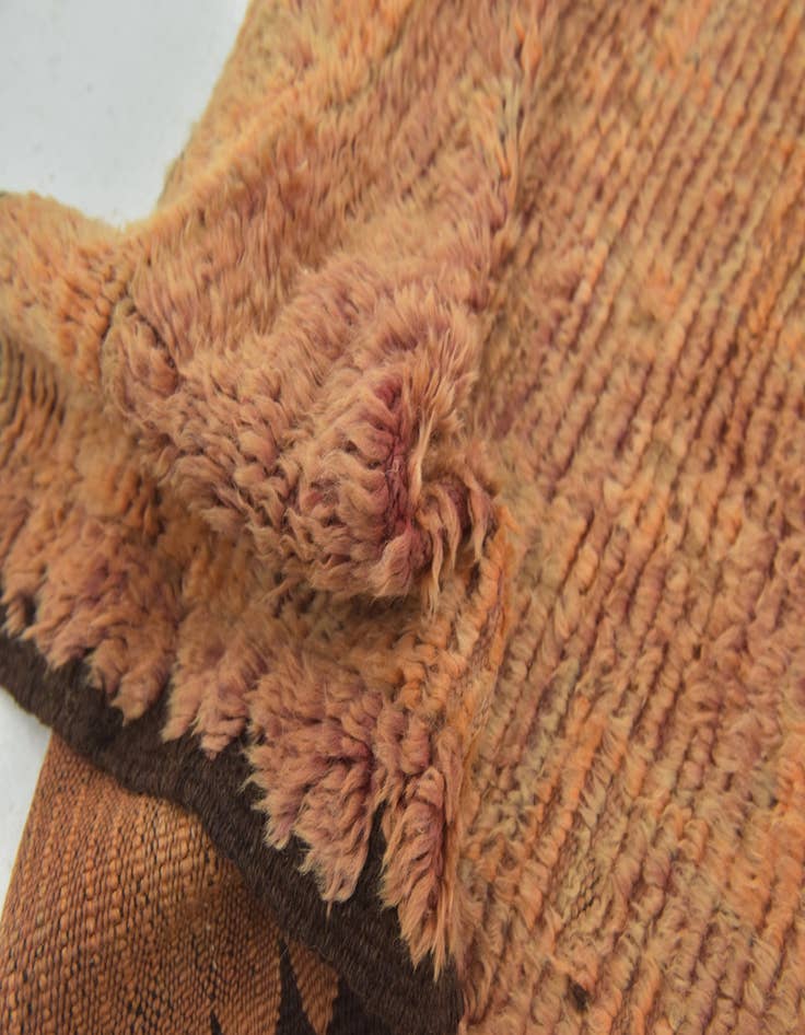 Detail image of 6' 3 x 11' 5 Hand Knotted Moroccan Wool Rug