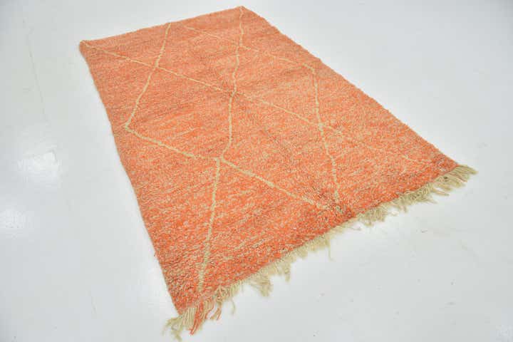 145cm x 230cm Handgeknüpft Marokkanisch Wolle Teppich