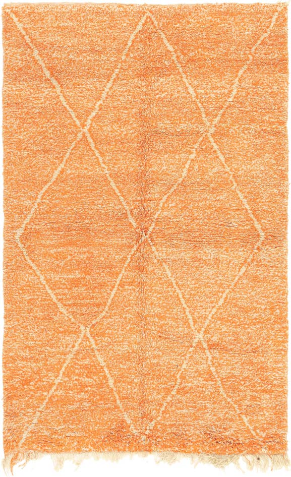 Detailansicht von 145cm x 230cm Handgeknüpft Marokkanisch Wolle Teppich