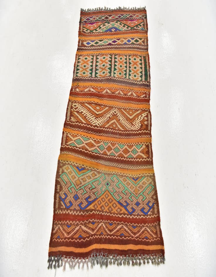 Detail image of 2' 7 x 5' Hand Knotted Moroccan Wool Rug