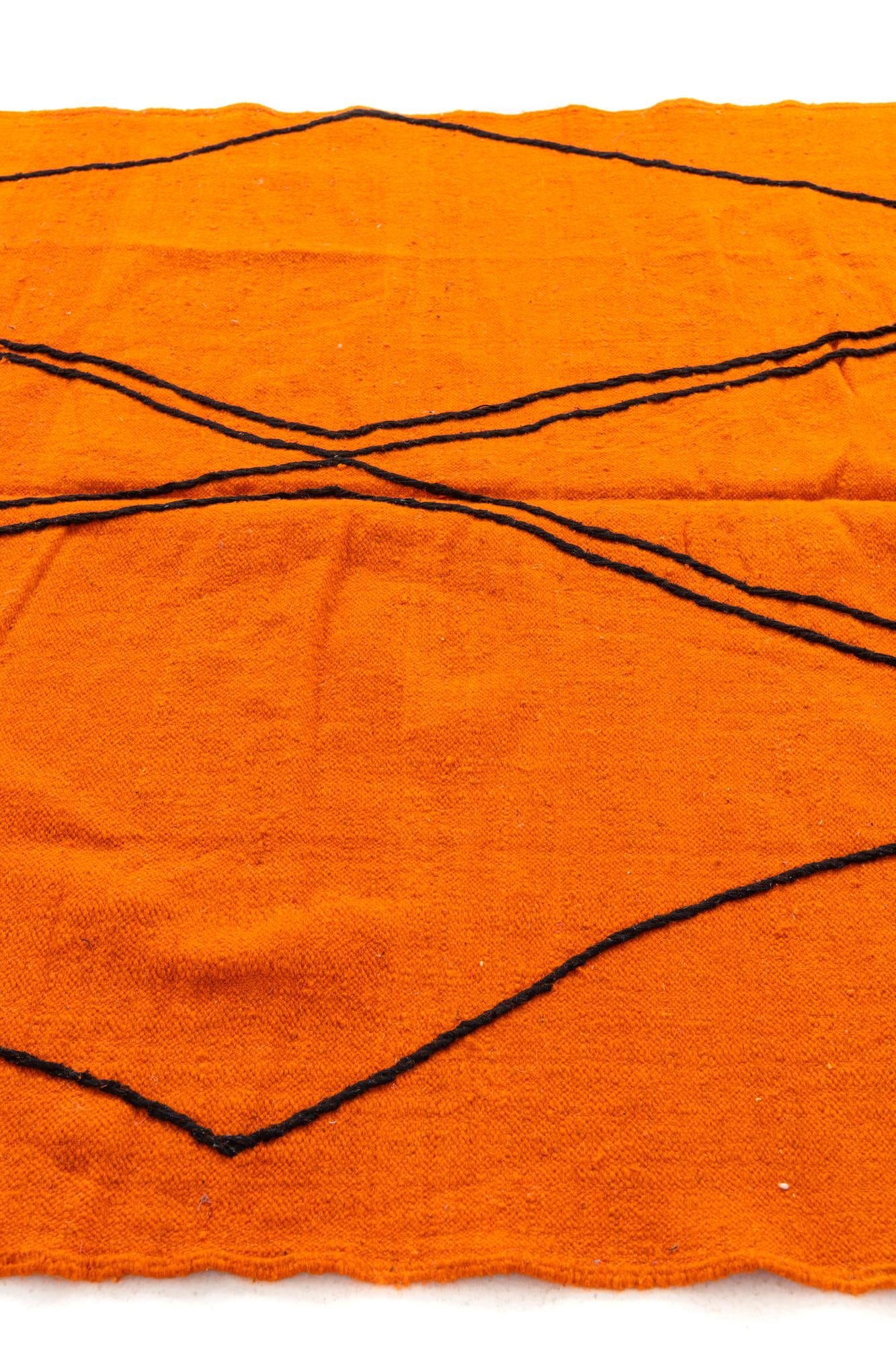 6' 3 x 9' 9 Hand Knotted Moroccan Wool Rug