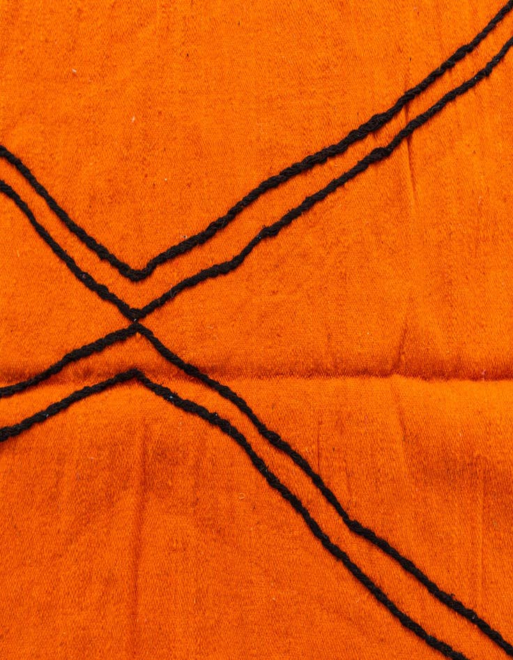 Detail image of 6' 3 x 9' 9  Hand Knotted Moroccan Wool Rug