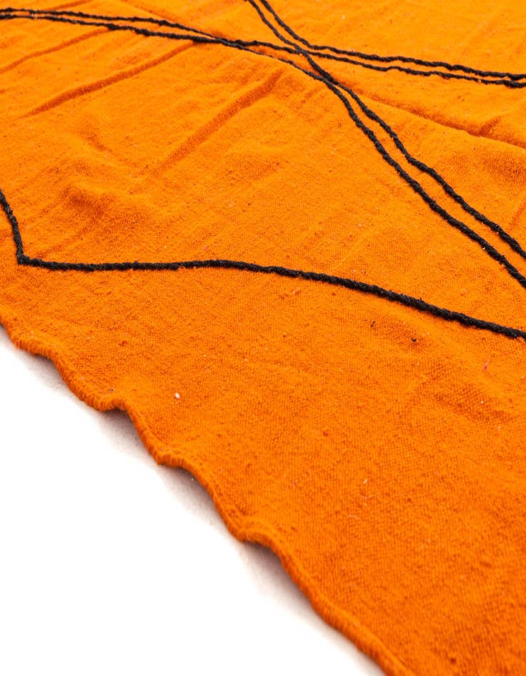 Detail image of 6' 3 x 9' 9  Hand Knotted Moroccan Wool Rug