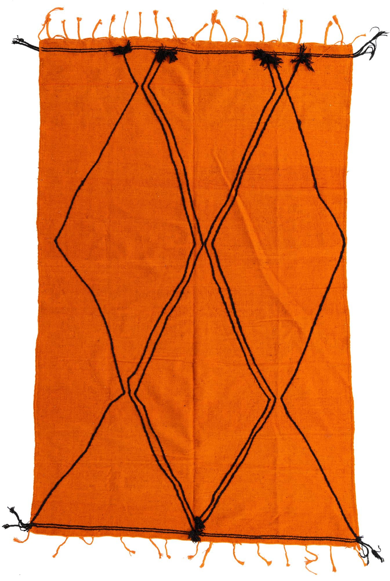 6' 3 x 9' 9 Hand Knotted Moroccan Wool Rug