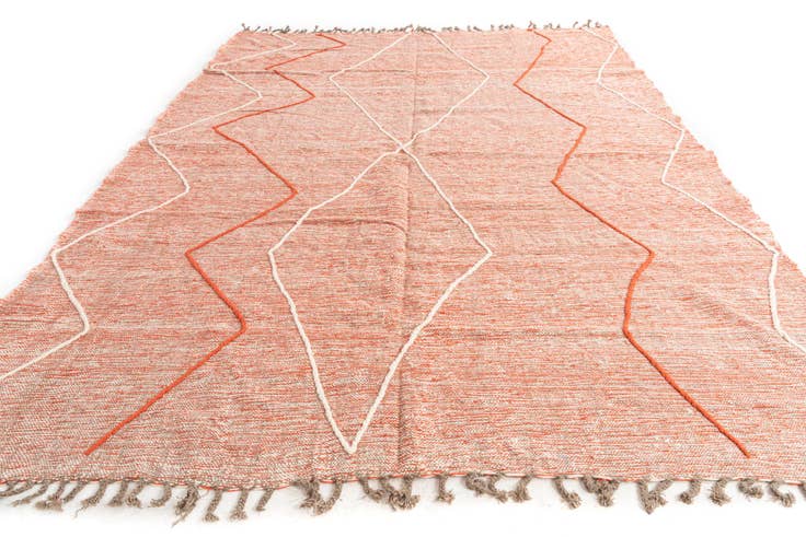 Detail image of 9' x 12' 2 Hand Knotted Moroccan Wool Rug
