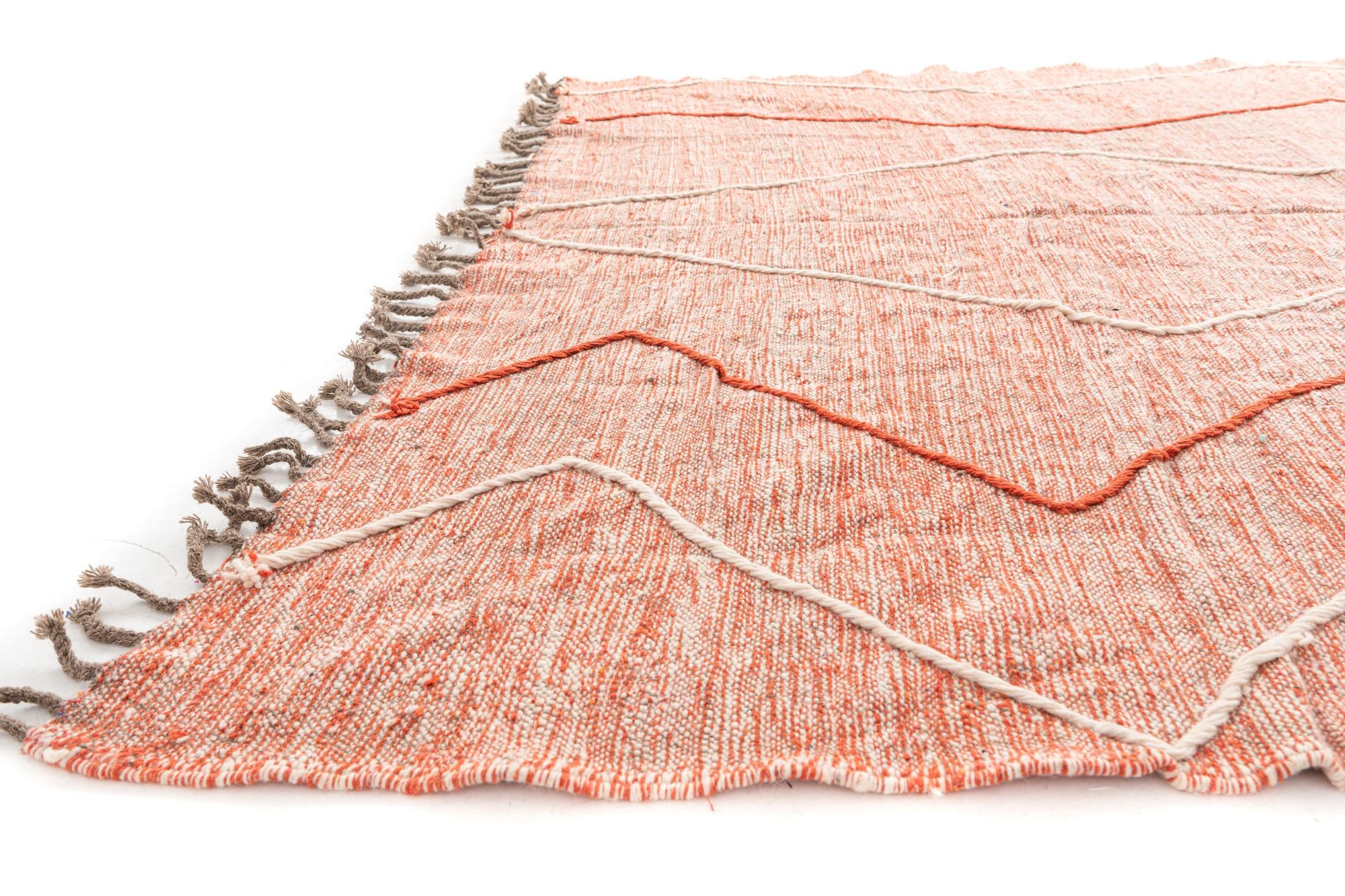 9' x 12' 2 Hand Knotted Moroccan Wool Rug