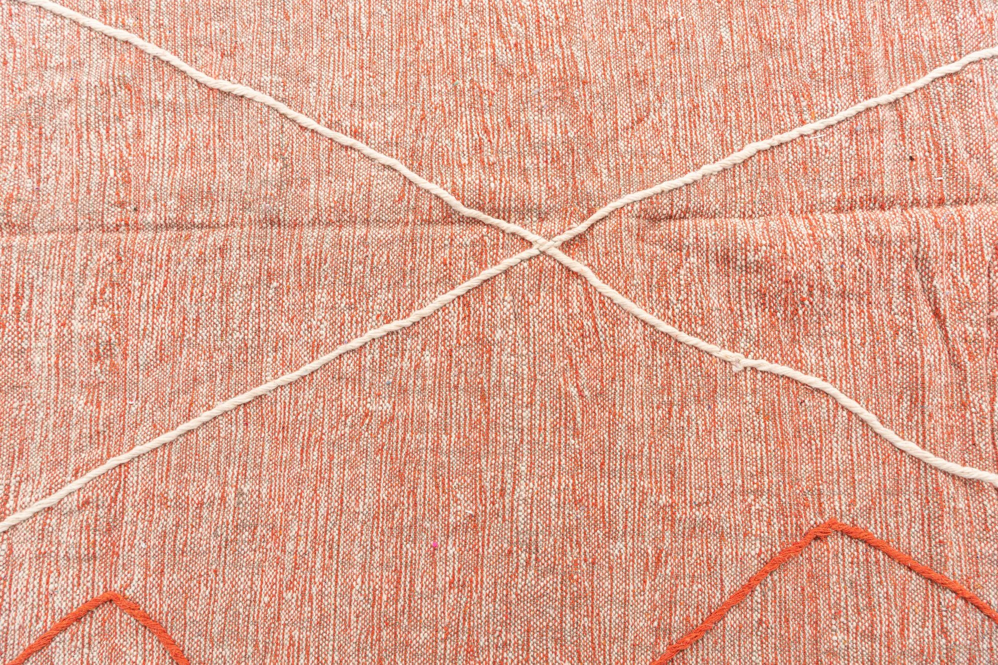 9' x 12' 2 Hand Knotted Moroccan Wool Rug