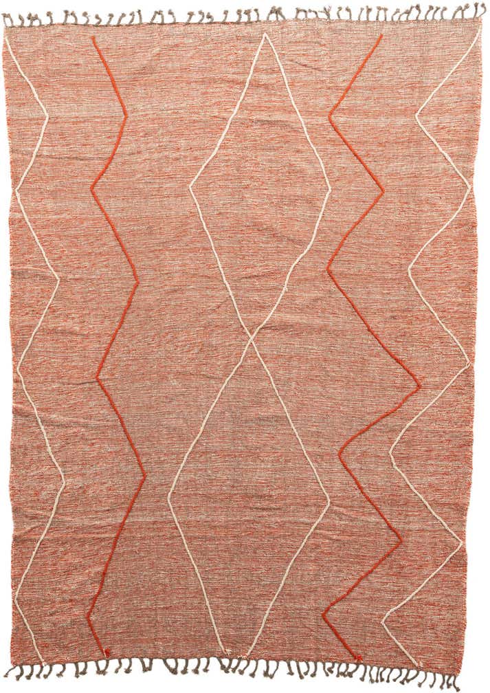 9' x 12' 2 Hand Knotted Moroccan Wool Rug
