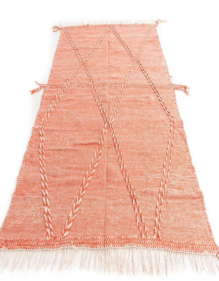 Detail image of 6' 6 x 9' 9  Hand Knotted Moroccan Wool Rug