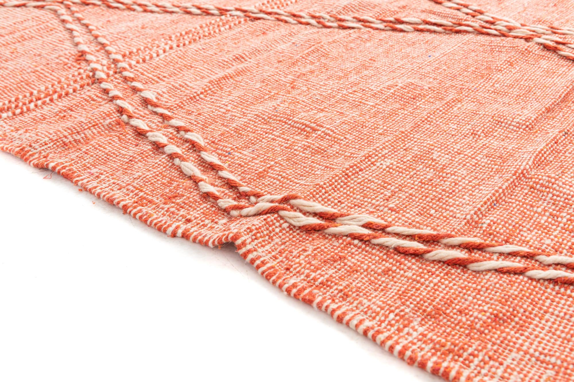 6' 6 x 9' 9 Hand Knotted Moroccan Wool Rug