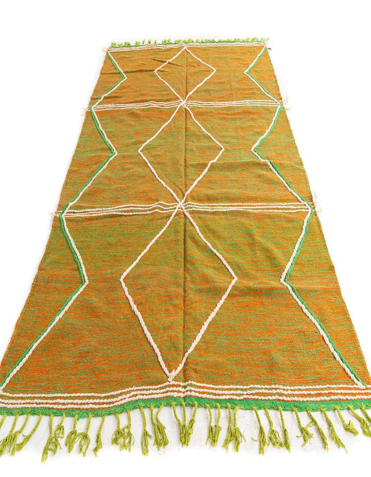 Detail image of 6' 8 x 10'  Hand Knotted Moroccan Wool Rug