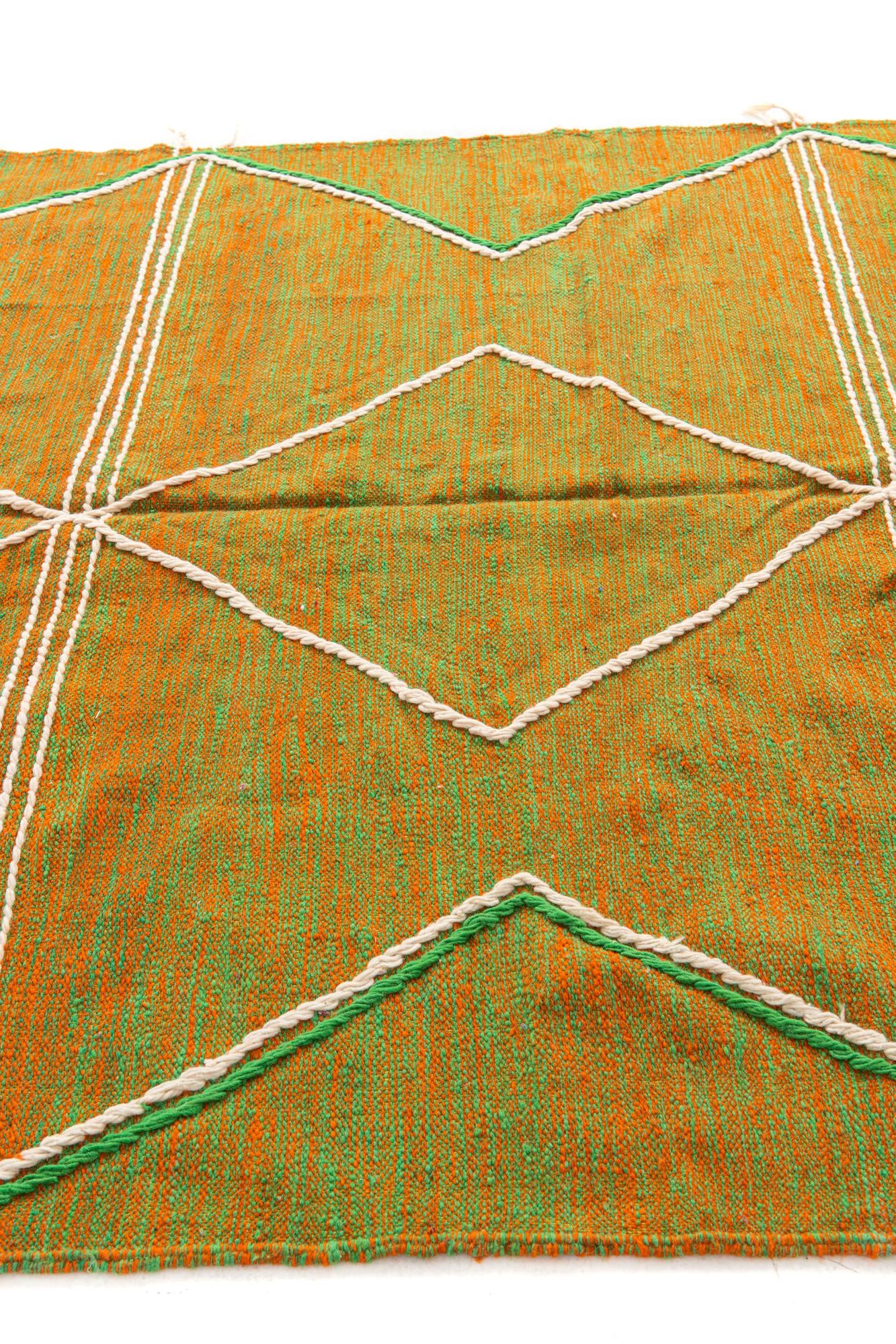 6' 8 x 10' Hand Knotted Moroccan Wool Rug