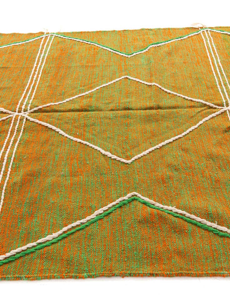 Detail image of 6' 8 x 10'  Hand Knotted Moroccan Wool Rug