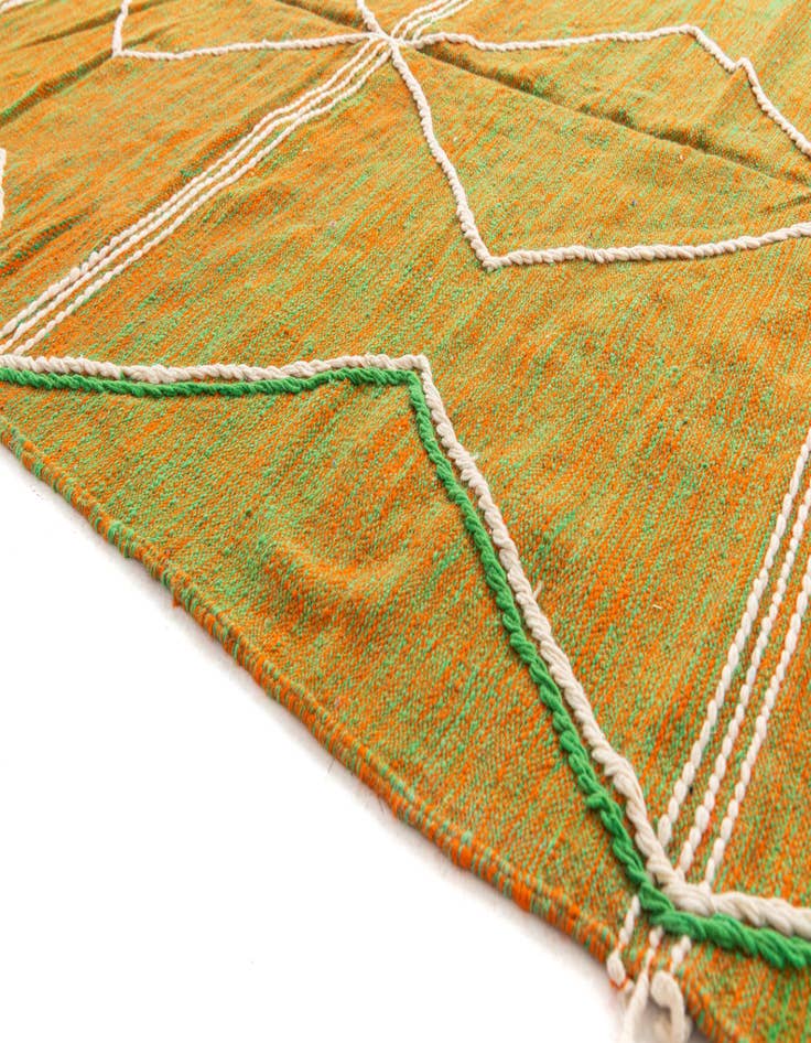 Detail image of 6' 8 x 10'  Hand Knotted Moroccan Wool Rug