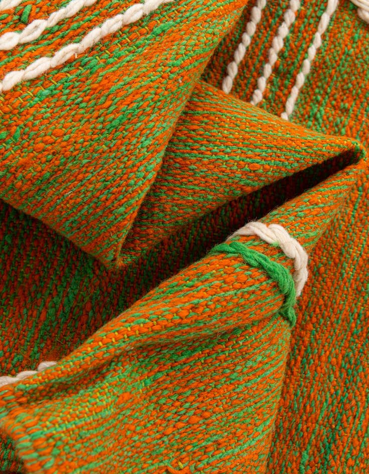 Detail image of 6' 8 x 10'  Hand Knotted Moroccan Wool Rug