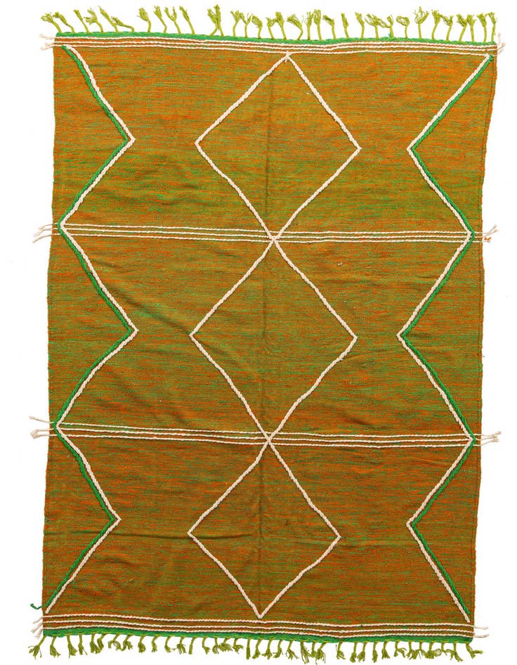 Detail image of 6' 8 x 10' Hand Knotted Moroccan Wool Rug