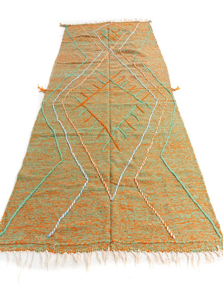 Detail image of 6' 5 x 10' 7  Hand Knotted Moroccan Wool Rug